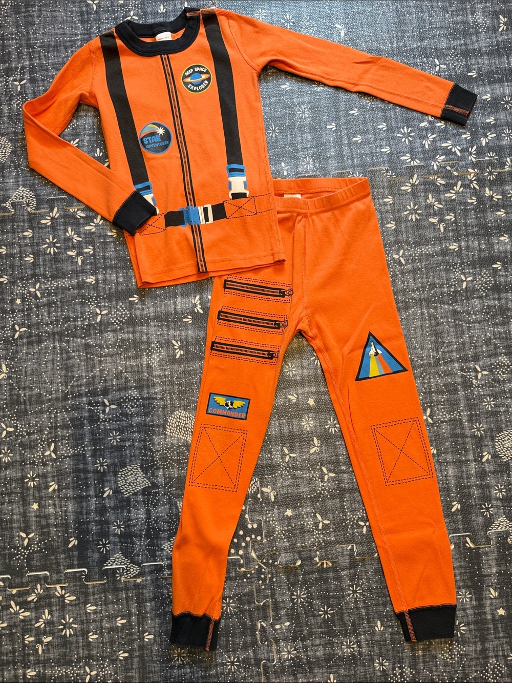 Hanna 6-7 Astronaut Costume Long Johns